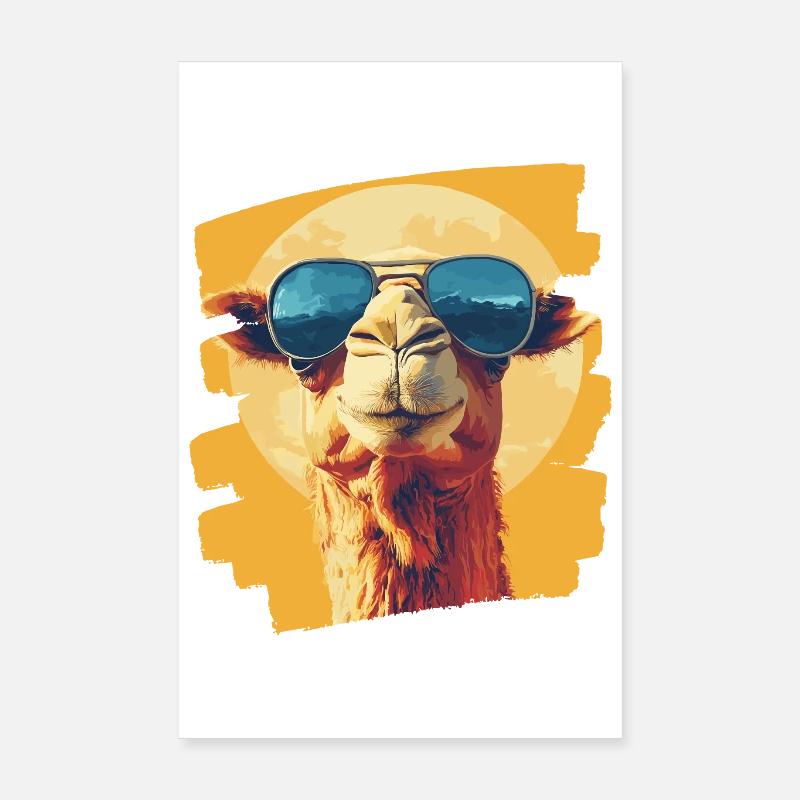 Chameau Poster 20 x 30 cm