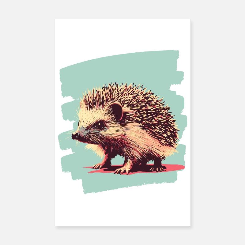 Hérisson Poster 20 x 30 cm