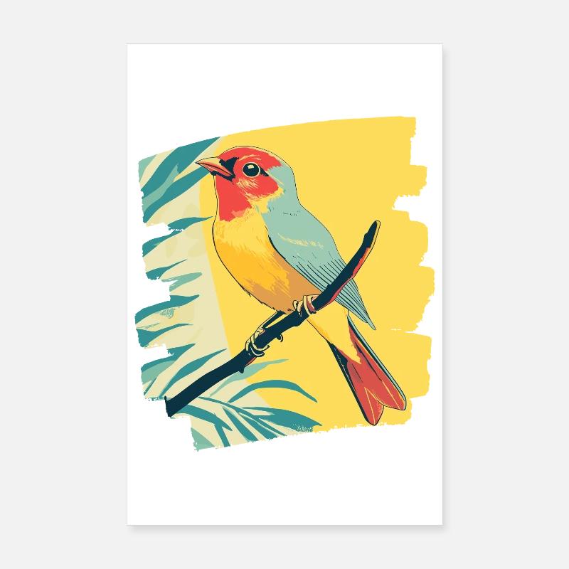 Kanarienvogel Poster 20x30 cm