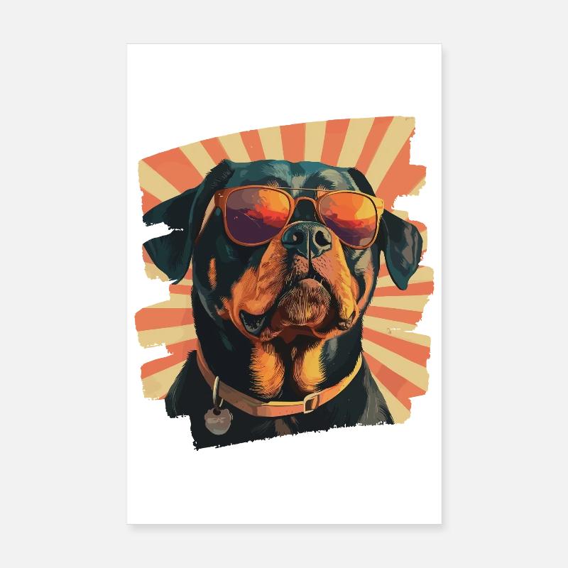 Rottweiler Poster 8" x 12" (20x30 cm)