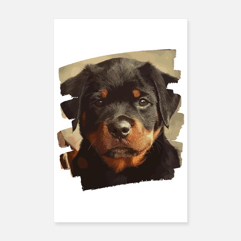 Rottweiler Poster 8" x 12" (20x30 cm)