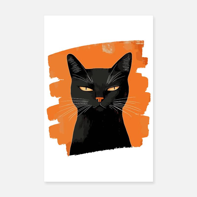 Chat noir Poster 20 x 30 cm