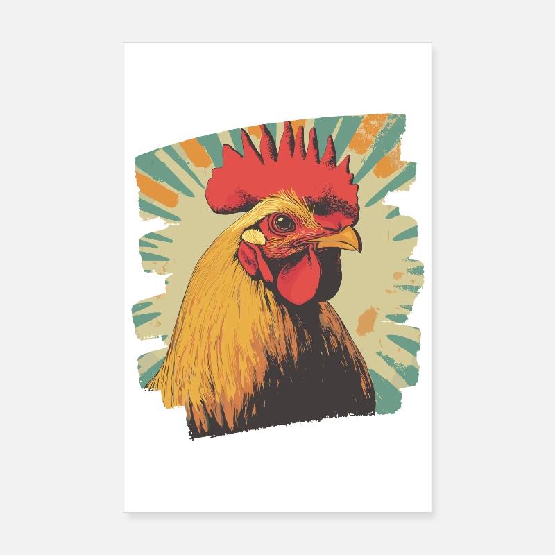 Coq Poster 20 x 30 cm