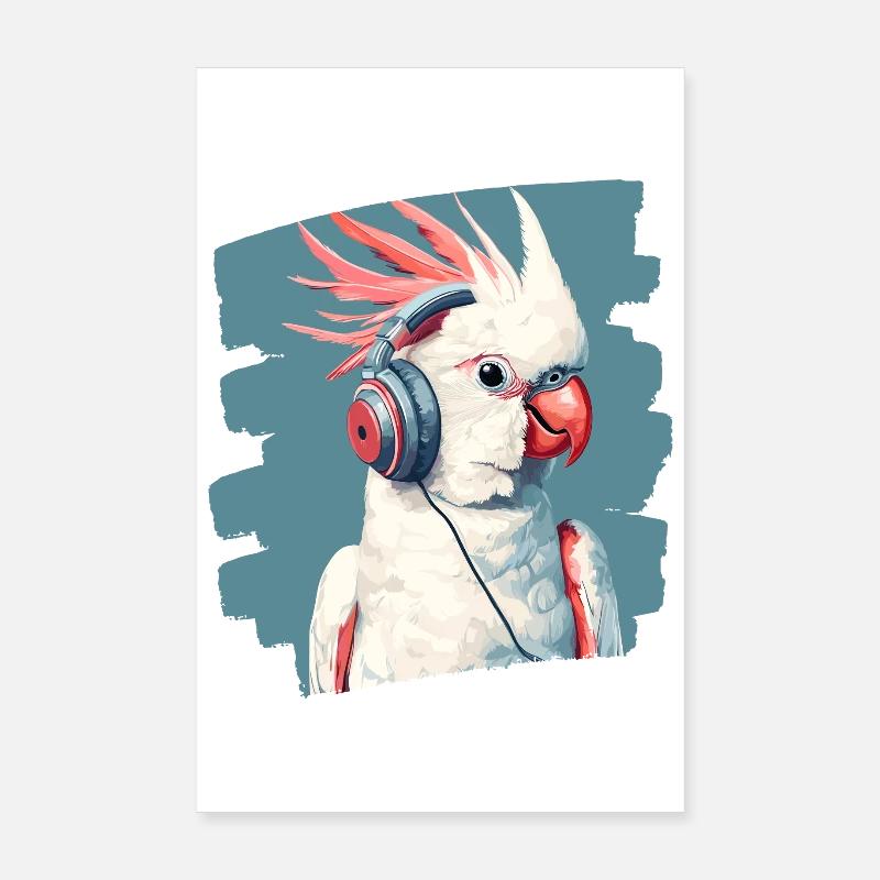 Cacatoès Poster 20 x 30 cm