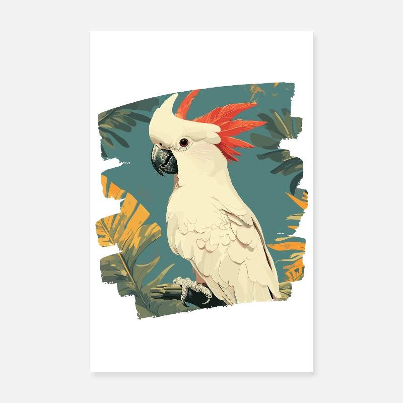 Cacatoès Poster 20 x 30 cm