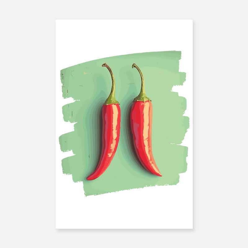 Chili Poster 20x30 cm