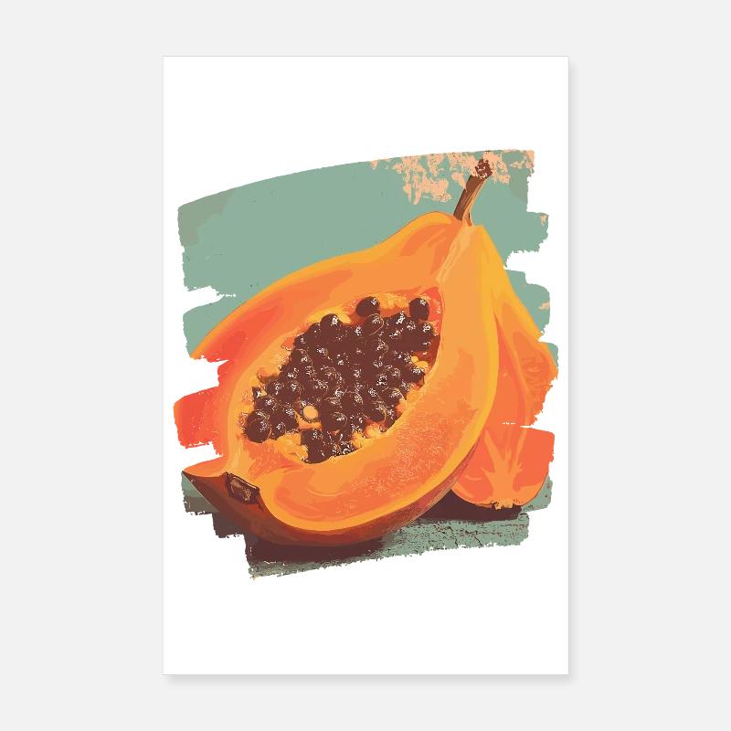 Papaya Poster 8" x 12" (20x30 cm)