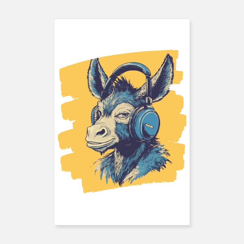 Âne Poster 20 x 30 cm