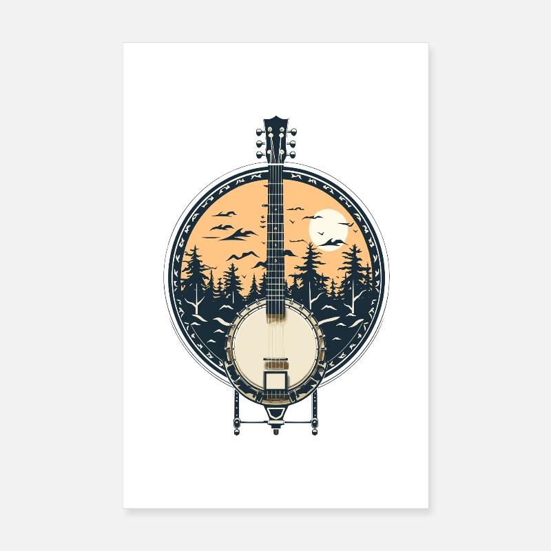 Graphiques Banjo Poster 20 x 30 cm