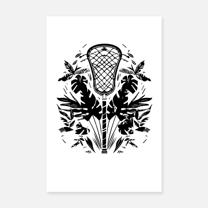 Batte de crosse look de dessin animé Poster 20 x 30 cm
