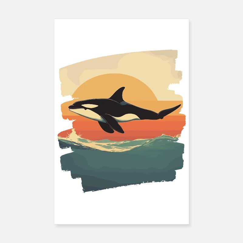 Killer whale Poster 8" x 12" (20x30 cm)