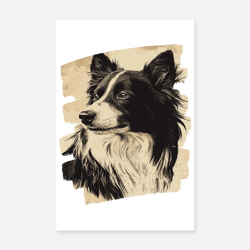 Collie Poster 8" x 12" (20x30 cm)