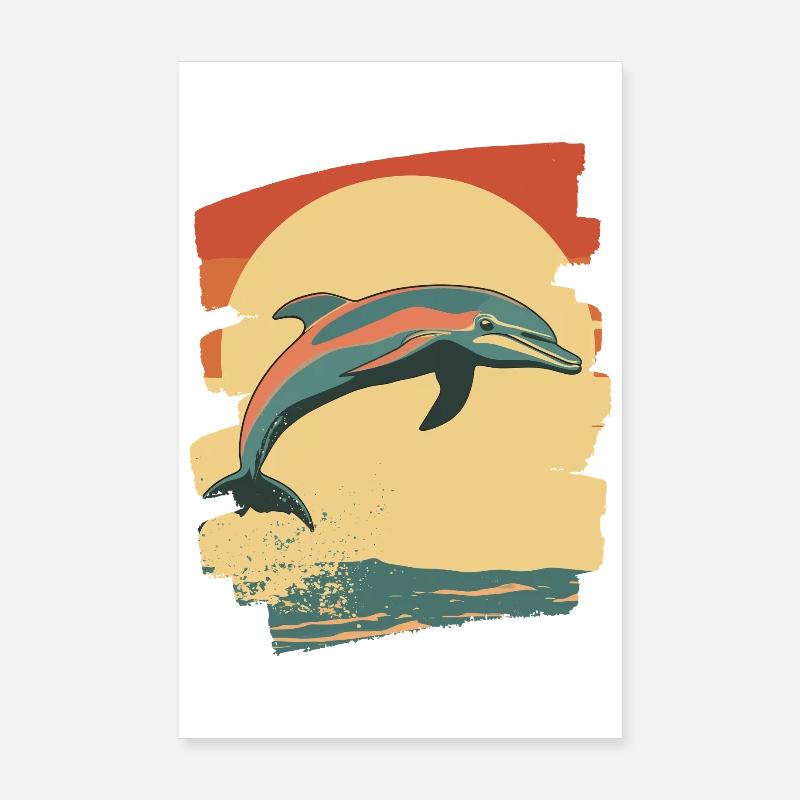 Dauphin Poster 20 x 30 cm