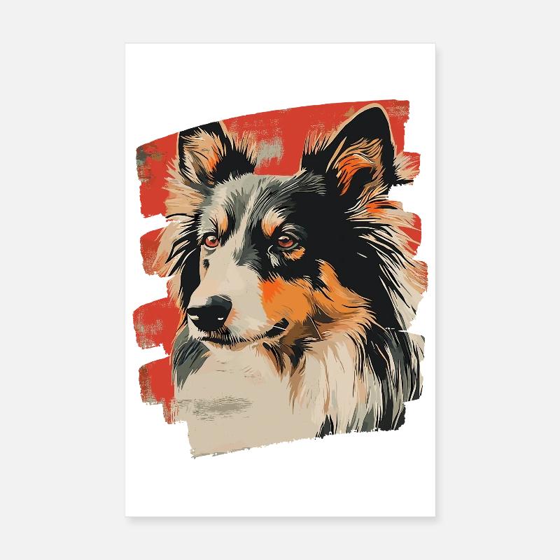 Collie Poster 20x30 cm