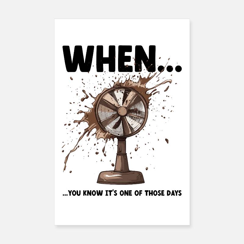 Lustig Meme Murphy's Law Katastrophe Büro Kollegen Poster 20x30 cm