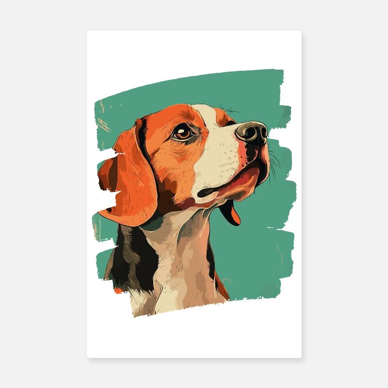 Beagle Poster 8" x 12" (20x30 cm)