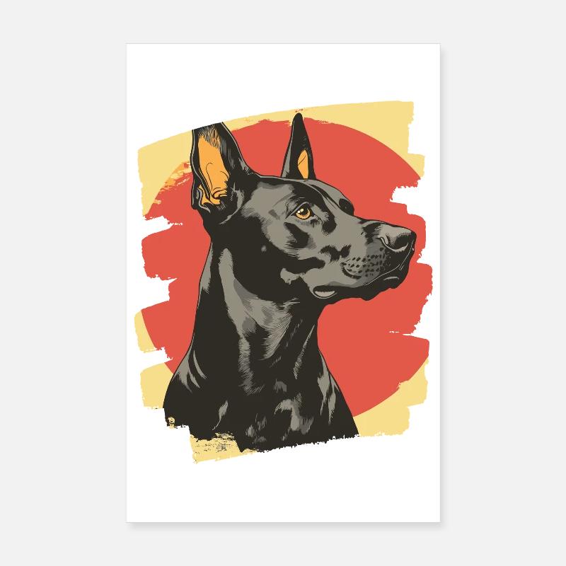 Dobermann Poster 20x30 cm