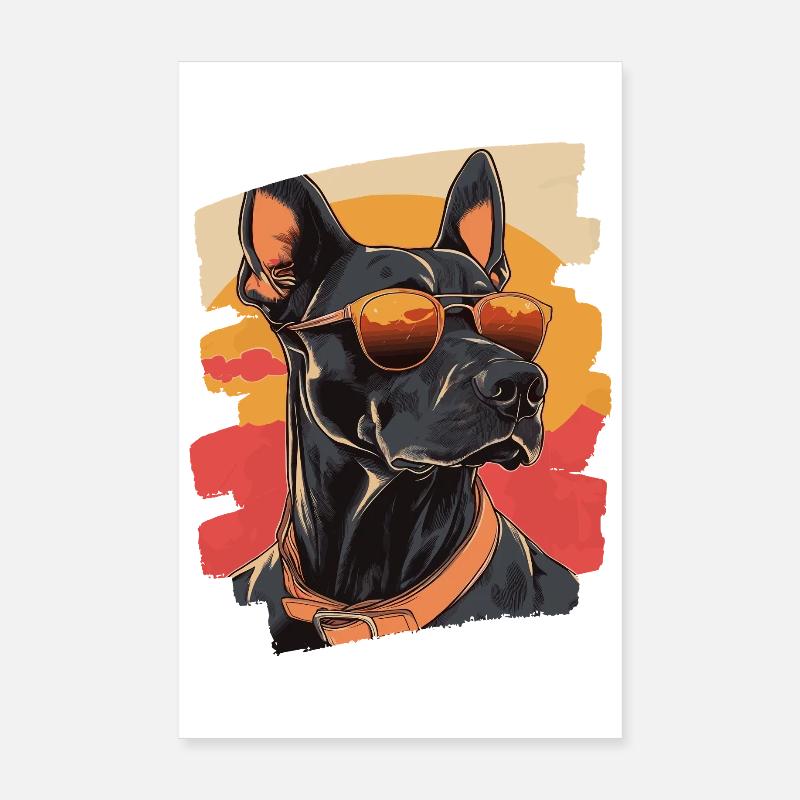 Dobermann Poster 20x30 cm