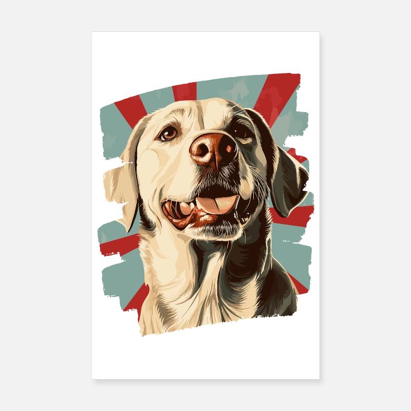 Labrador Poster 20 x 30 cm