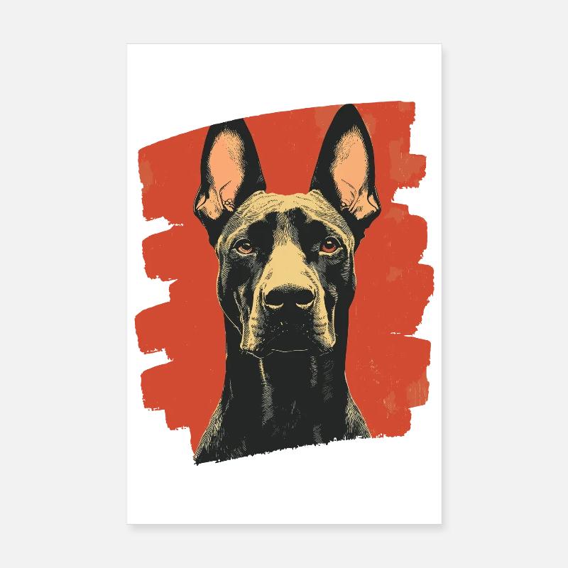 Doberman Poster 20 x 30 cm