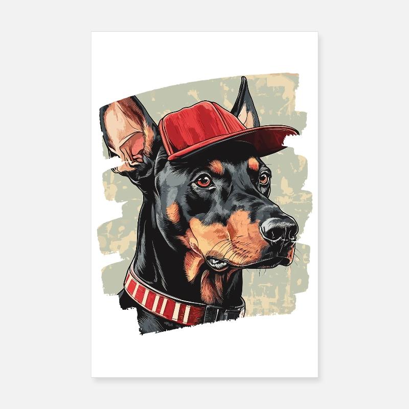 Doberman Poster 20 x 30 cm