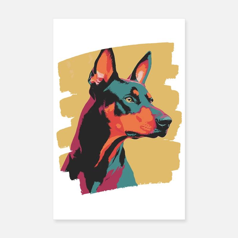 Dobermann Poster 20x30 cm