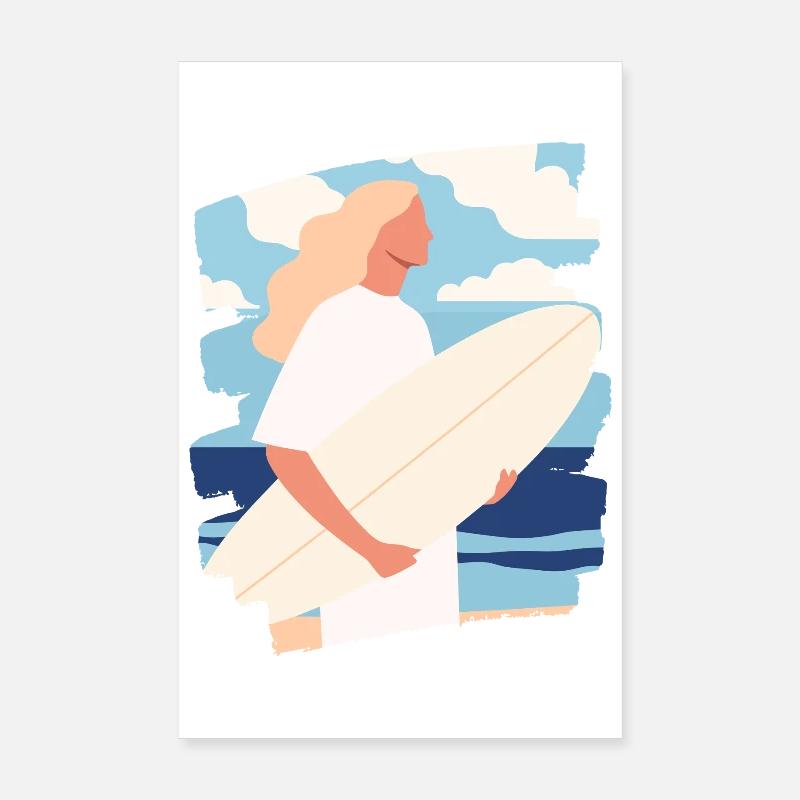 Surfeur Poster 20 x 30 cm