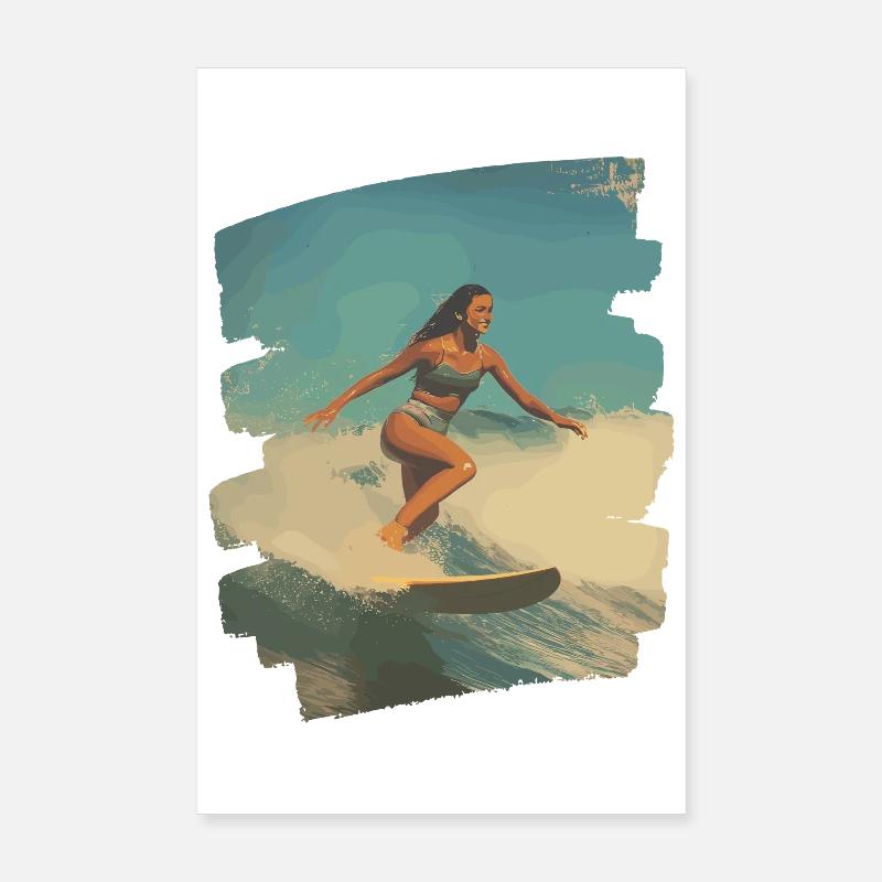 Surfer Poster 20x30 cm