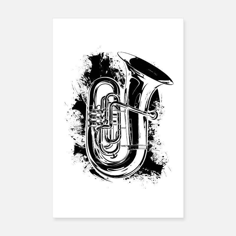 Tuba Graffiti Poster 20x30 cm