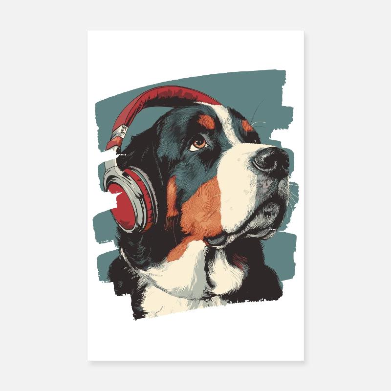 Entlebuch Mountain Dog Poster 8" x 12" (20x30 cm)