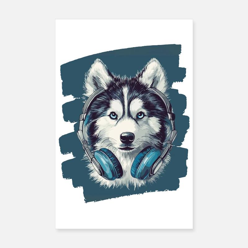 Pomsky Poster 20x30 cm