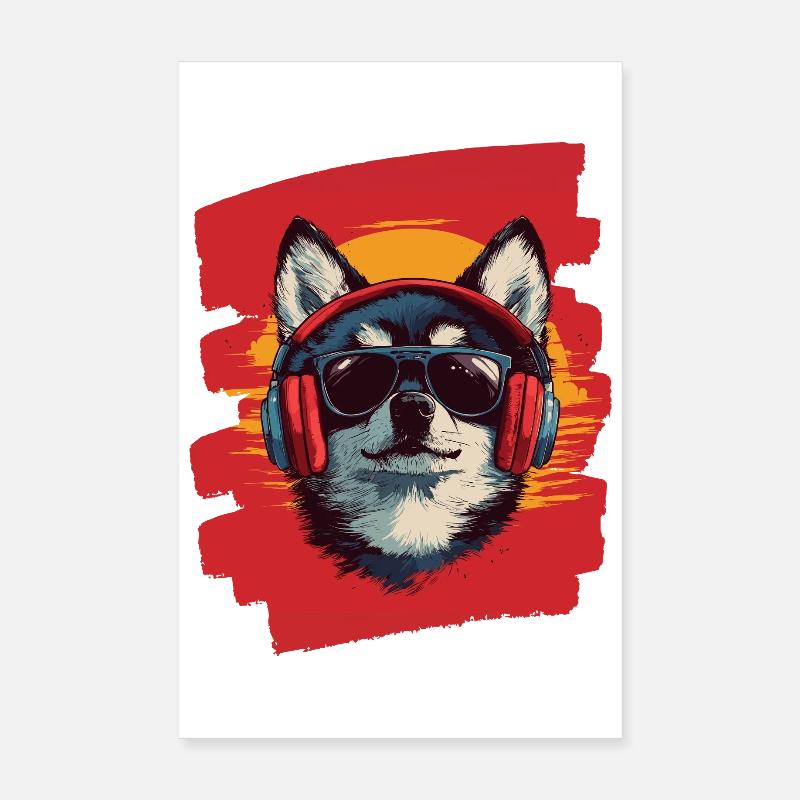 Pomsky Poster 20x30 cm