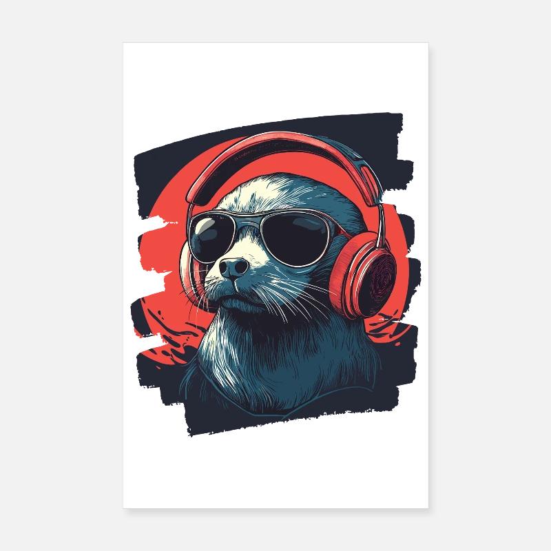 Phoque Poster 20 x 30 cm