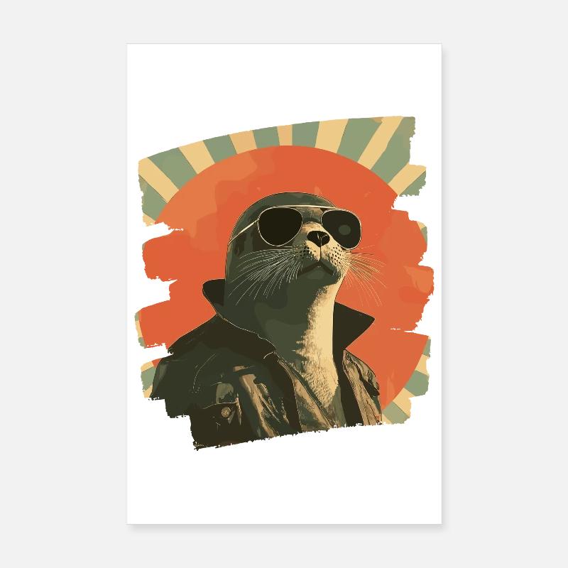 Phoque Poster 20 x 30 cm