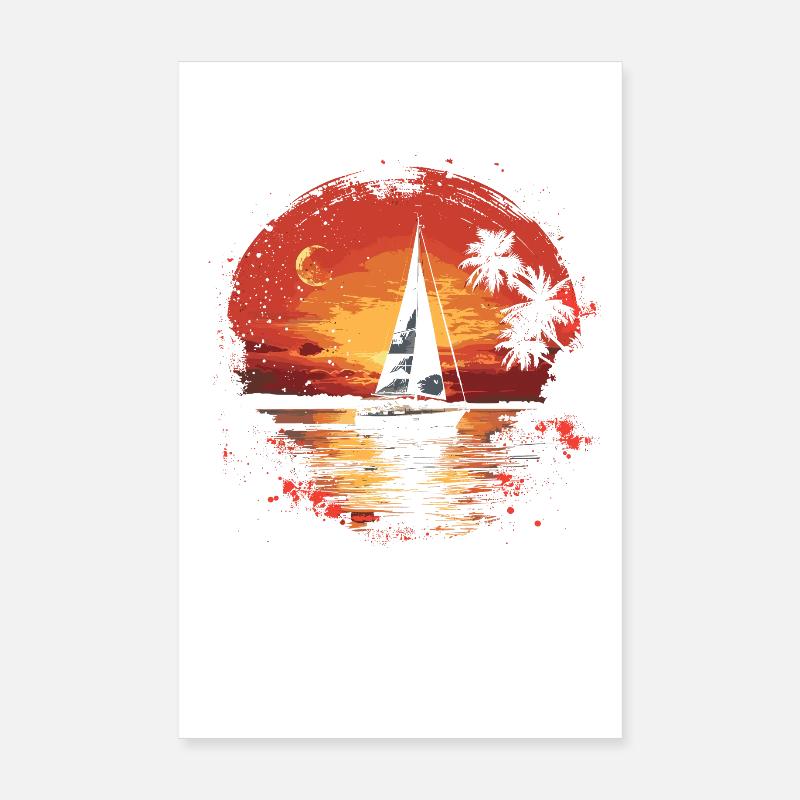 Vintage Sailing Poster 8" x 12" (20x30 cm)