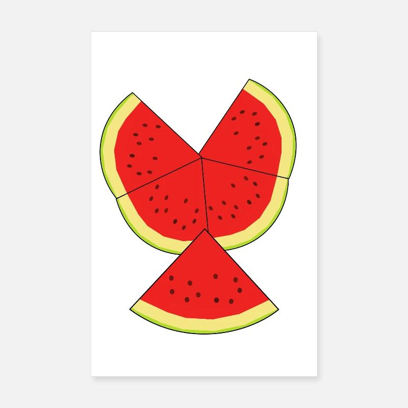 Melon Summer Refreshment Fruit Fruit Poster 8" x 12" (20x30 cm)