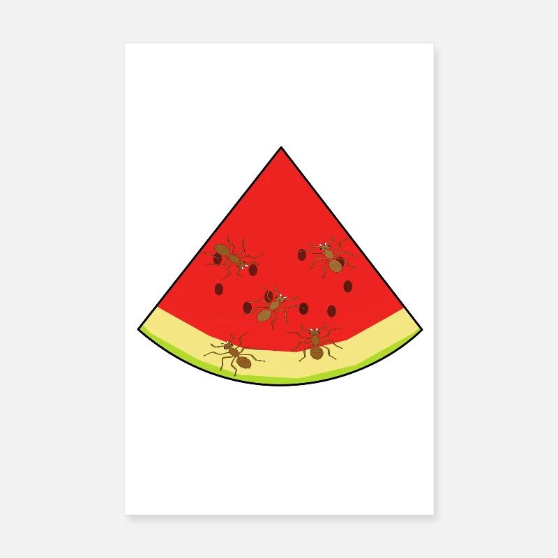melon, été, fourmis, fourmi, insecte Poster 20 x 30 cm
