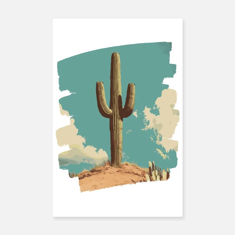 Cactus Poster 8" x 12" (20x30 cm)
