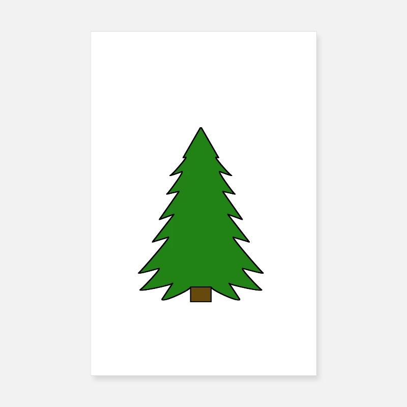 Tree, fir, nature, forest, conifer, spruce, spruce Poster 8" x 12" (20x30 cm)