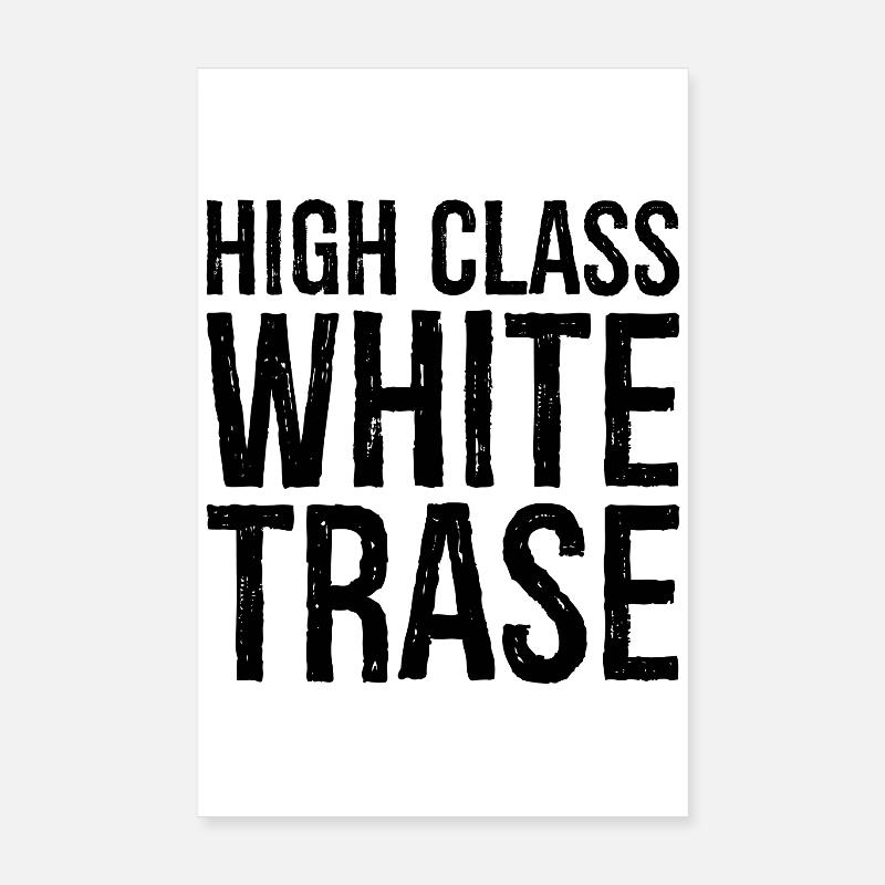 Trase blanche de grande classe Poster 20 x 30 cm