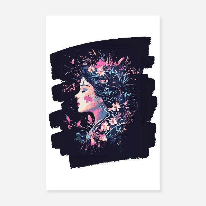 Spring Spring Beginning Flowers Poster 8" x 12" (20x30 cm)