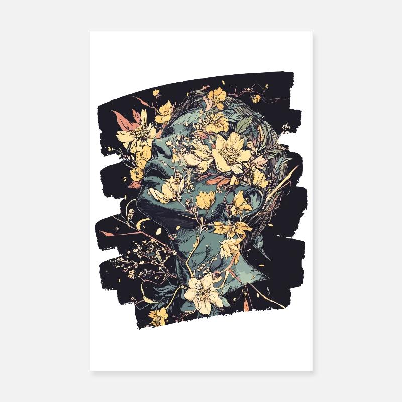 Spring Spring Beginning Flowers Poster 8" x 12" (20x30 cm)