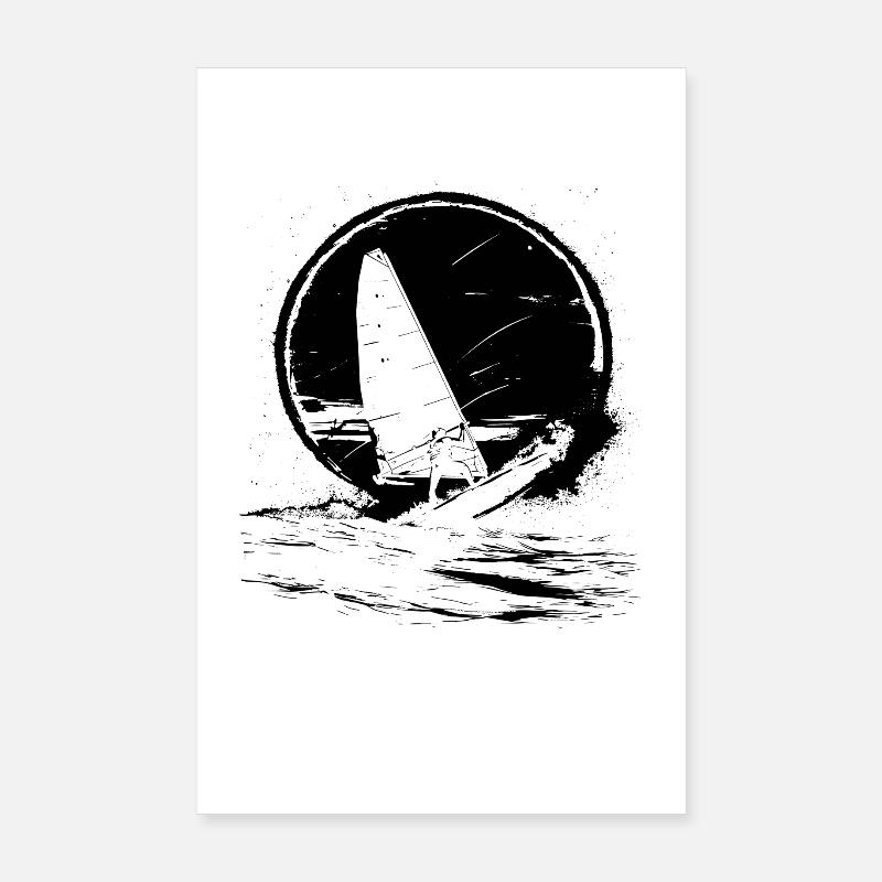 Windsurfing Graphics Poster 8" x 12" (20x30 cm)