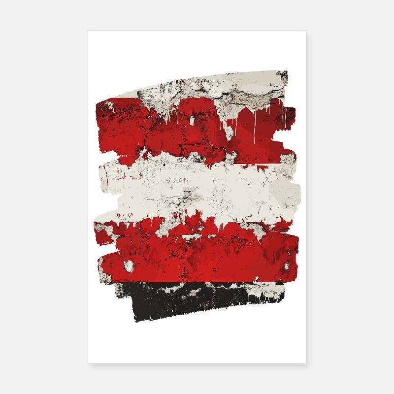 Austria Flag Austria Poster 8" x 12" (20x30 cm)