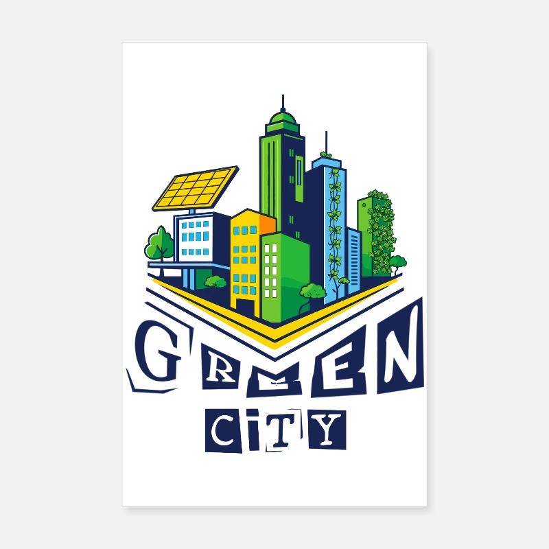 Green Cities Poster 8" x 12" (20x30 cm)