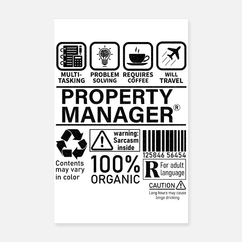 Résolution de problèmes multitâches de gestionnaire immobilier Poster 20 x 30 cm