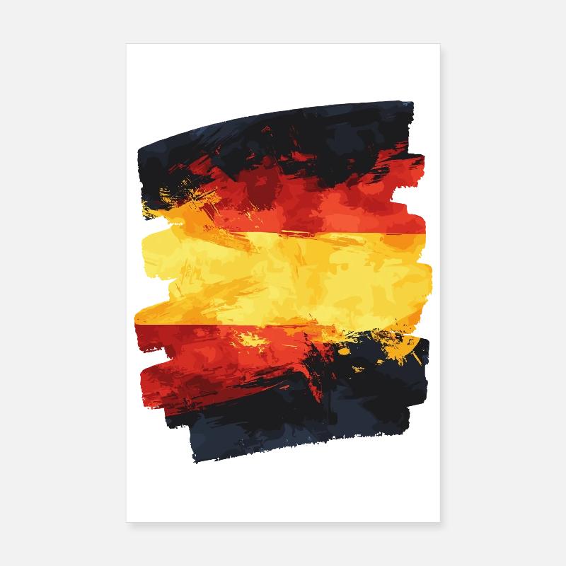 Spanische Flagge Spanien Poster 20x30 cm