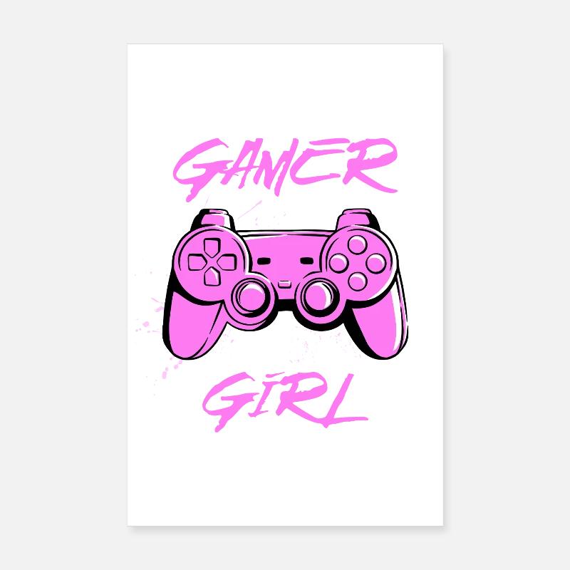 Fille joueuse Poster 20 x 30 cm