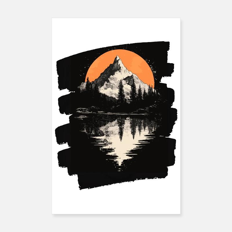 Mountains Poster 8" x 12" (20x30 cm)