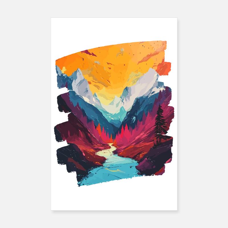Berge Poster 20x30 cm